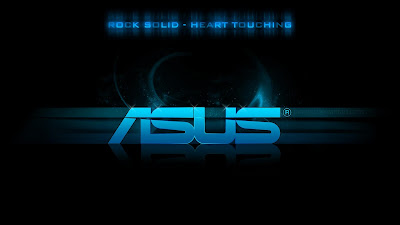 Asus Logo Wallpaper Hitech In Balck And Blue
