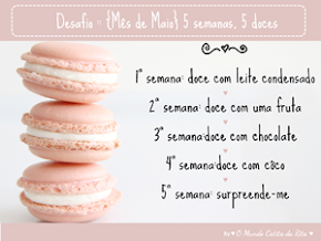 Desafio de Maio - 5 semanas-5 doces