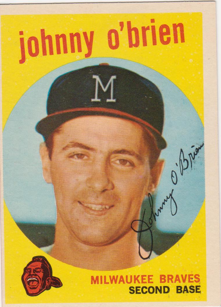 '59 topps one f/g card at a time 499 Johnny O'Brien