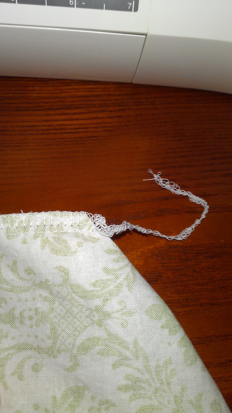 Apples to Applique Serged Edge Finish