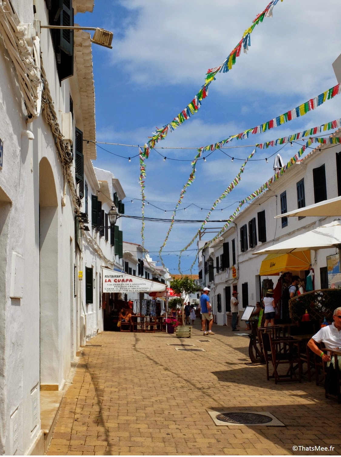 rues de Fornells Minorque Menorca calderata plat typique local
