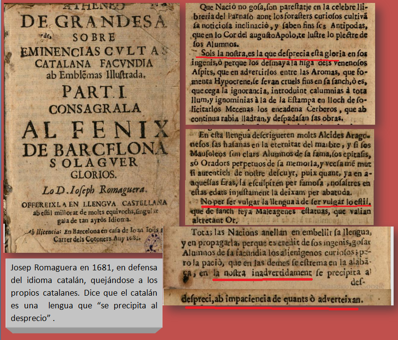 HISTORIA DEL IDIOMA ESPAÑOL EN CATALUÑA 1681+josep+romaguera