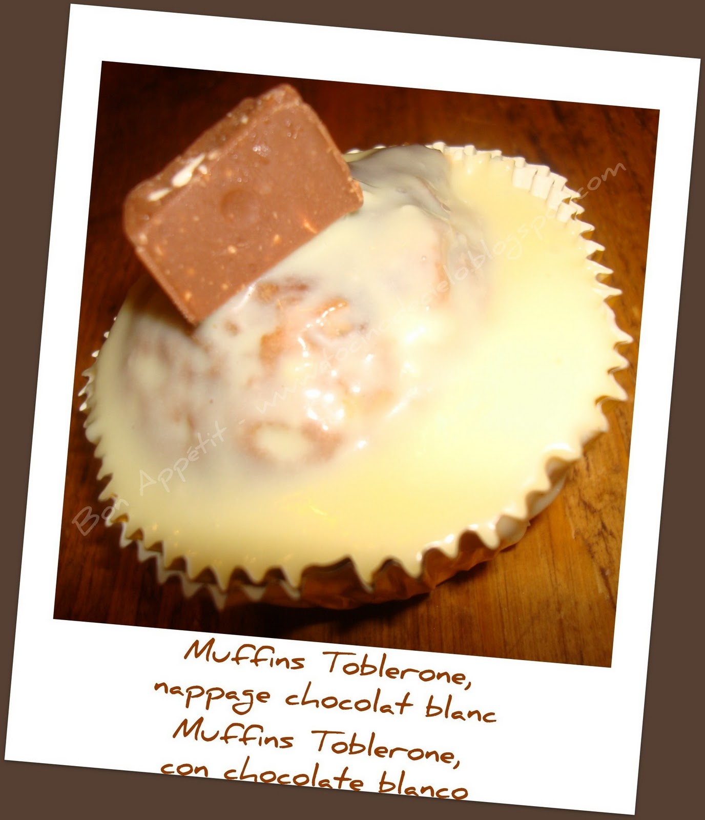 Muffin+Toblerone+nappage+chocolat+blanc.