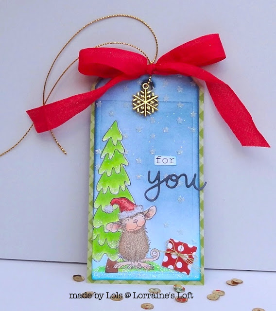 Lorraine's Loft House Mouse Santa Mouse