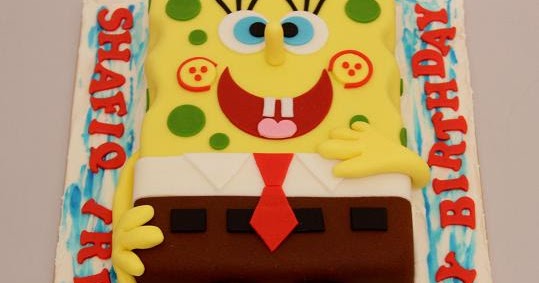 My Sugar Creations (001943746M) Spongebob Cake Shafiq