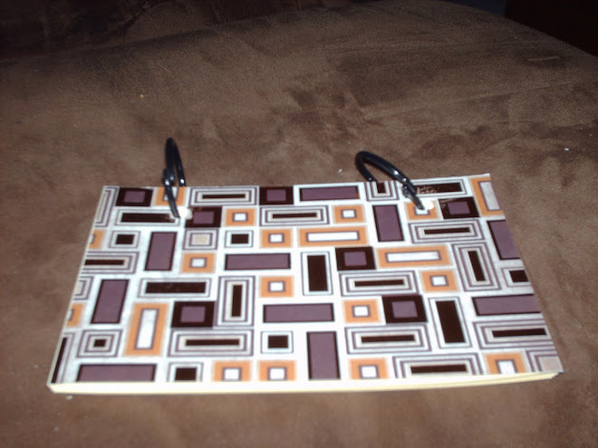Notebook with quiltlike pattern