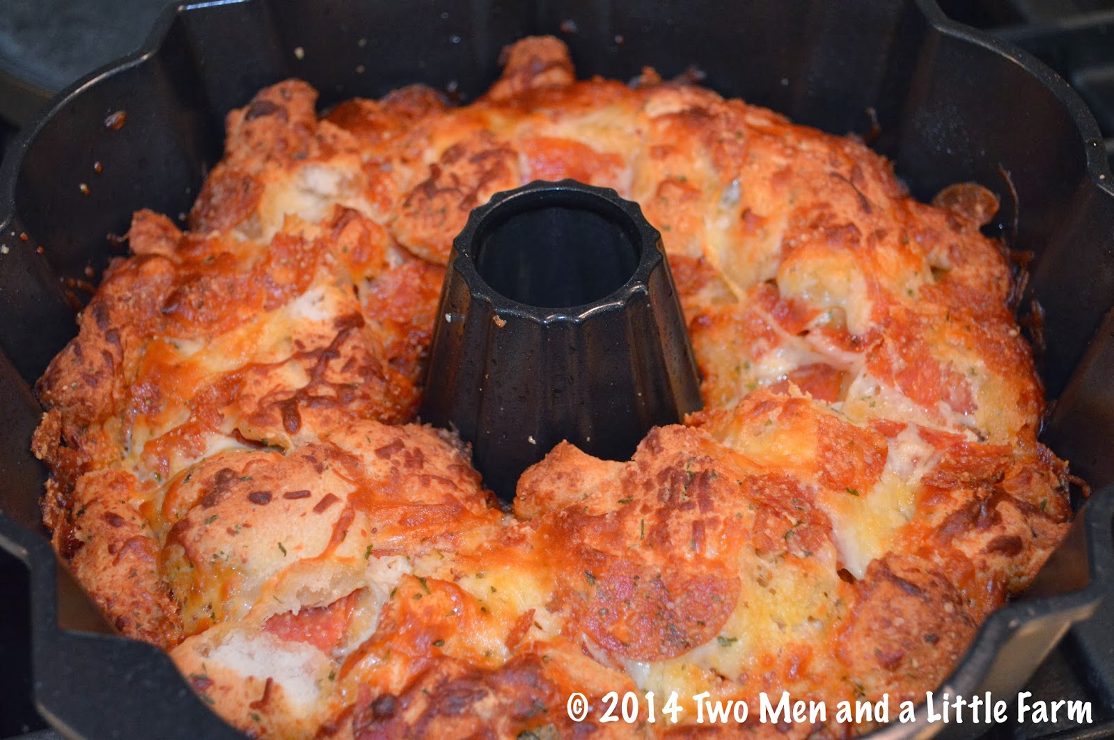 Two Men and a Little Farm PULL APART PIZZA BREAD RECIPE