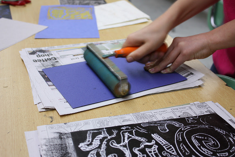 Barbara's Thought of the Day Printmaking with Kids