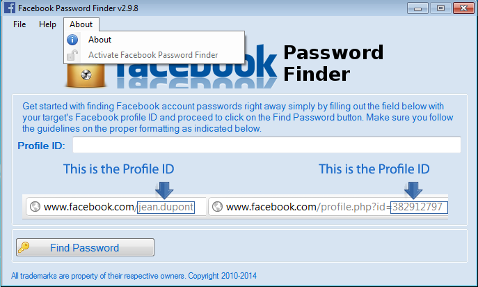 Facebook Password Finder V298 Crack