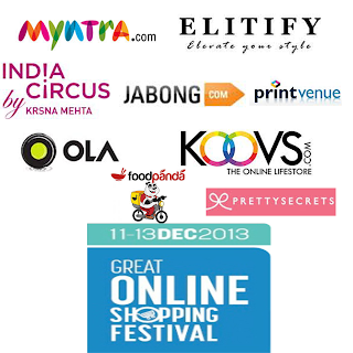 GOSF 2013 :List Of Some Of The Best Offers From India's Most Popular E-Commerse Sites !!