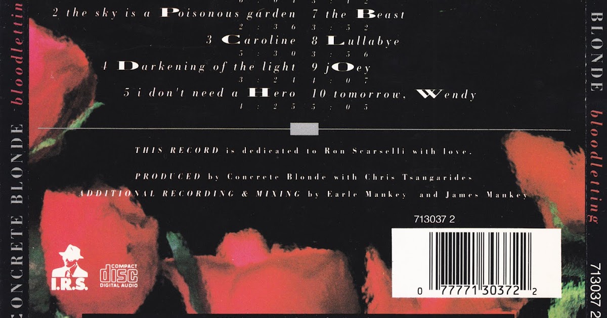 CONCRETE ROCK CONCRETE BLONDE BLOODLETTING 1990