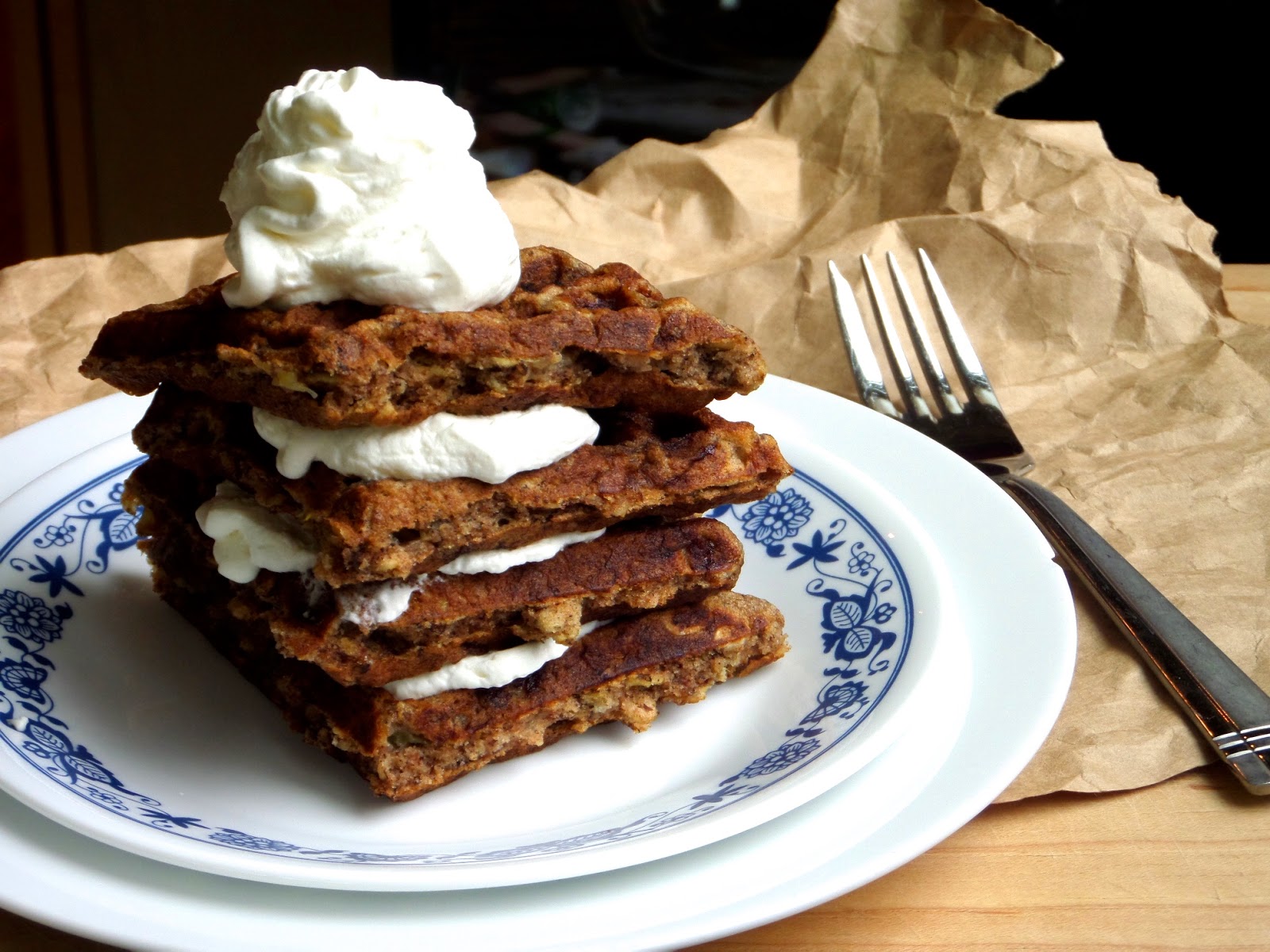 Becki Melvie Banana Oat Waffles