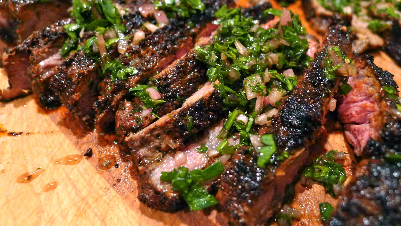 newFOOD tuesdayz Grilled Strip Steak with Chimichurri Sauce
