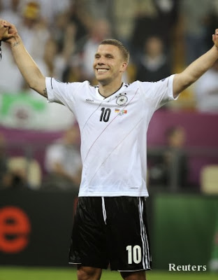 Довечера срещу Дания германският нападател Лукас Подолски ще запише мач номер 100 с националния отбор