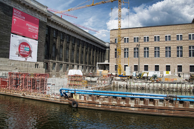 Baustelle Empfangsgebäude für die Museumsinsel, Pergamon Museum, Am Kupfergraben, Bodestraße 1-3, 10178 Berlin, 01.08.2014