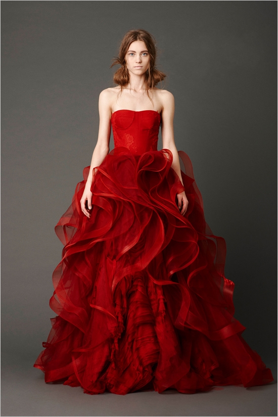 red gown combination