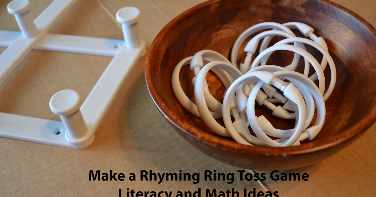 Literacy & Math Ideas: Make a Rhyming Ring Toss Game