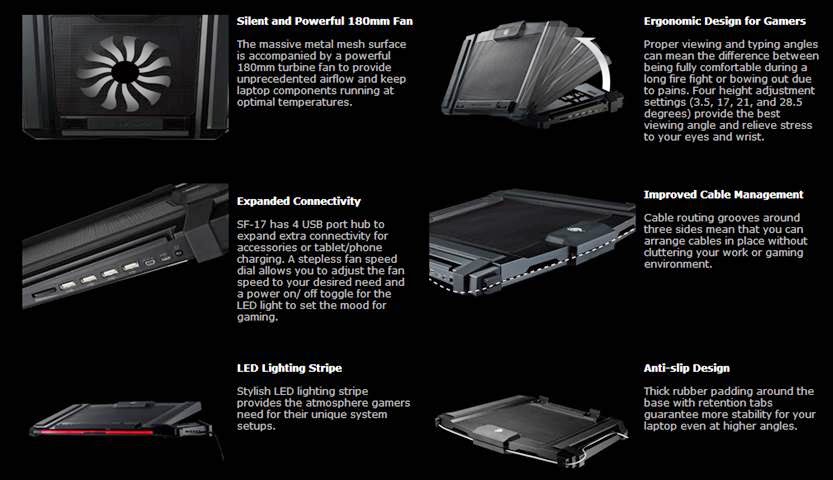 Cooler Master SF-17 and SF-15: Full Force Cooling for Laptop Gaming 12