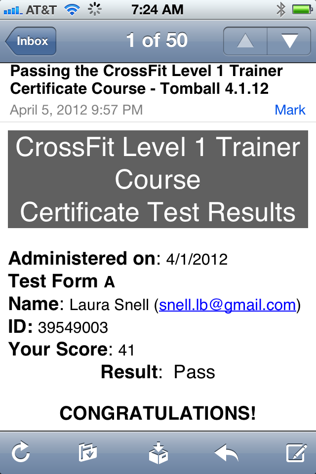 CrossFit Level 1 CertificationTomball
