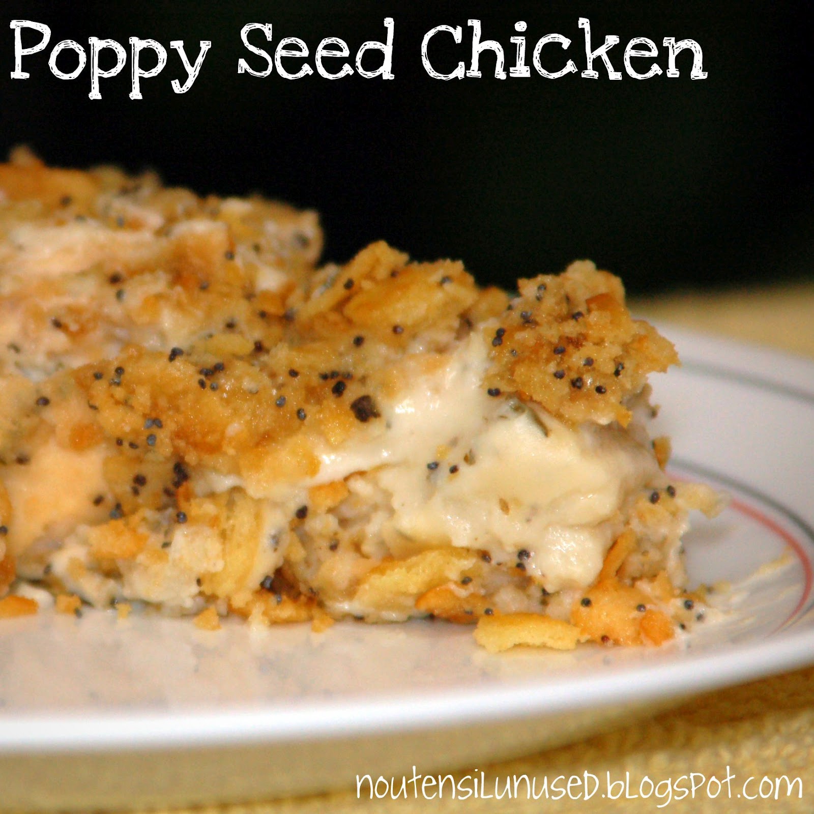 Poppy Seed Chicken Recipe No Utensil Unused