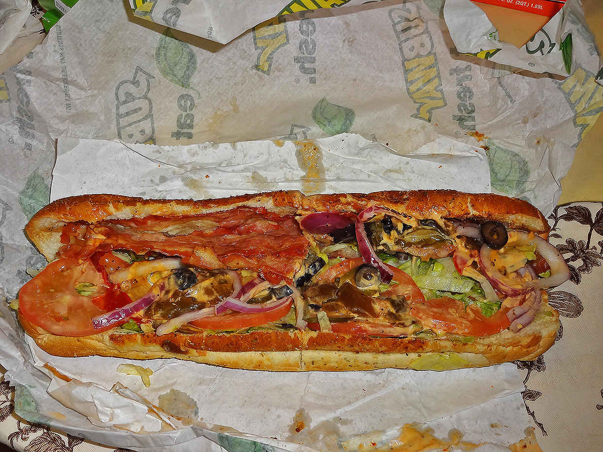 The Shit I Eat Double Meat Bacon Footlong From Subway