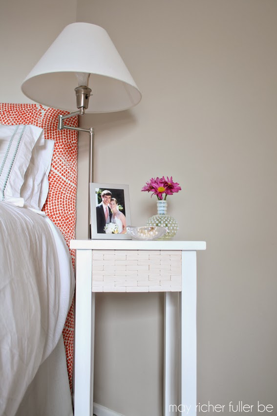Be Bold Challenge West Elm Wood TileInspired Bedside Table