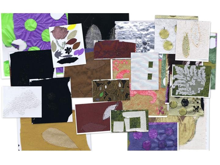 Fibre Art Burned fabrics