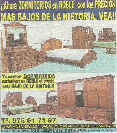 Unión Fabricantes de Tresillos: Muebles de Roble para grandes estancias