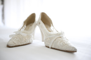 Wedding shoes - hand made with soft lace