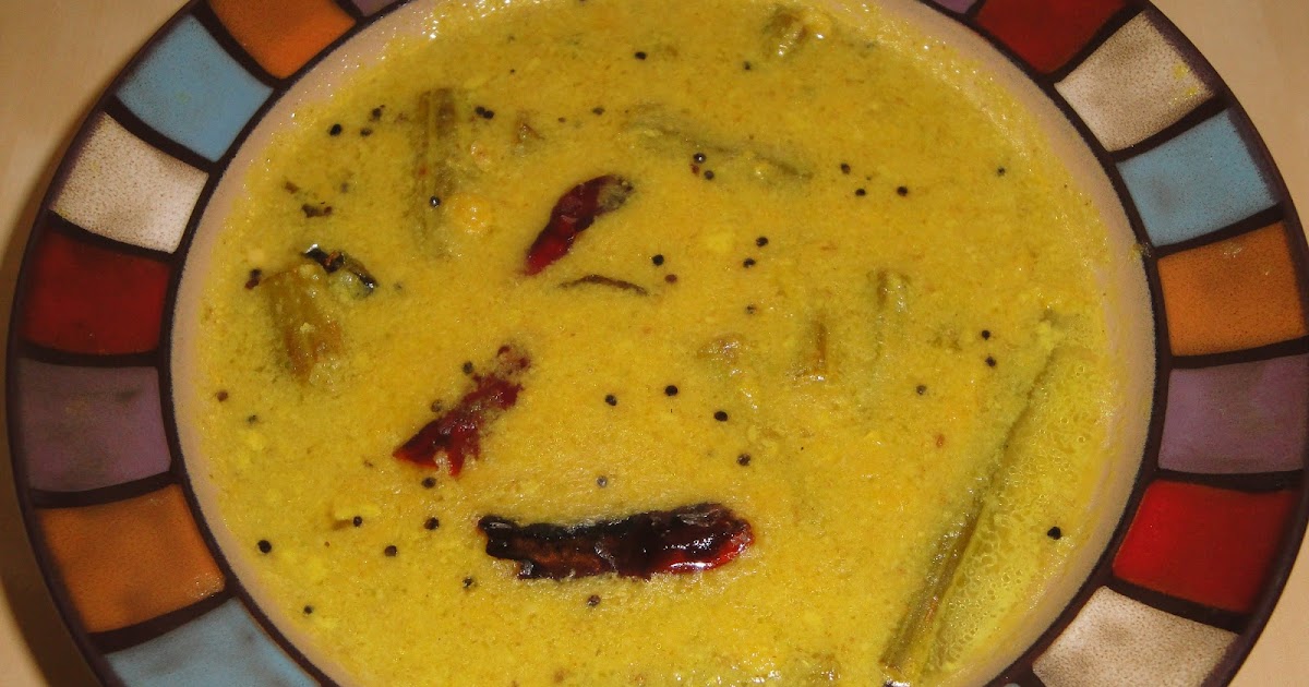 Food and Taste Muringakai Mulakushyam/Drumstick Lentil Curry Kerala Recipe