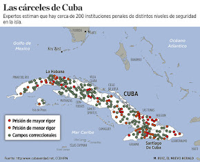 MAPA DE CARCELES EN CUBA