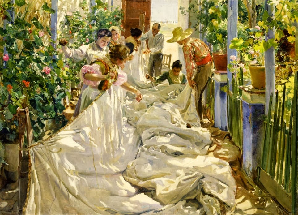 SOROLLA Y BASTIDA JOAQUIN Cucendo la vela 1896 WEB