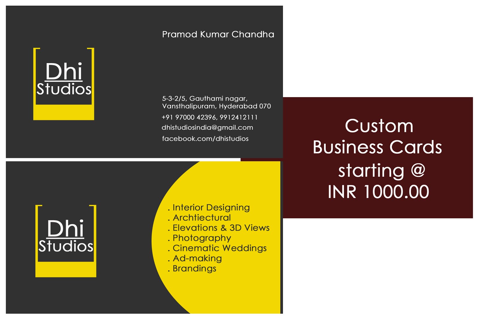 Customised Business Cards