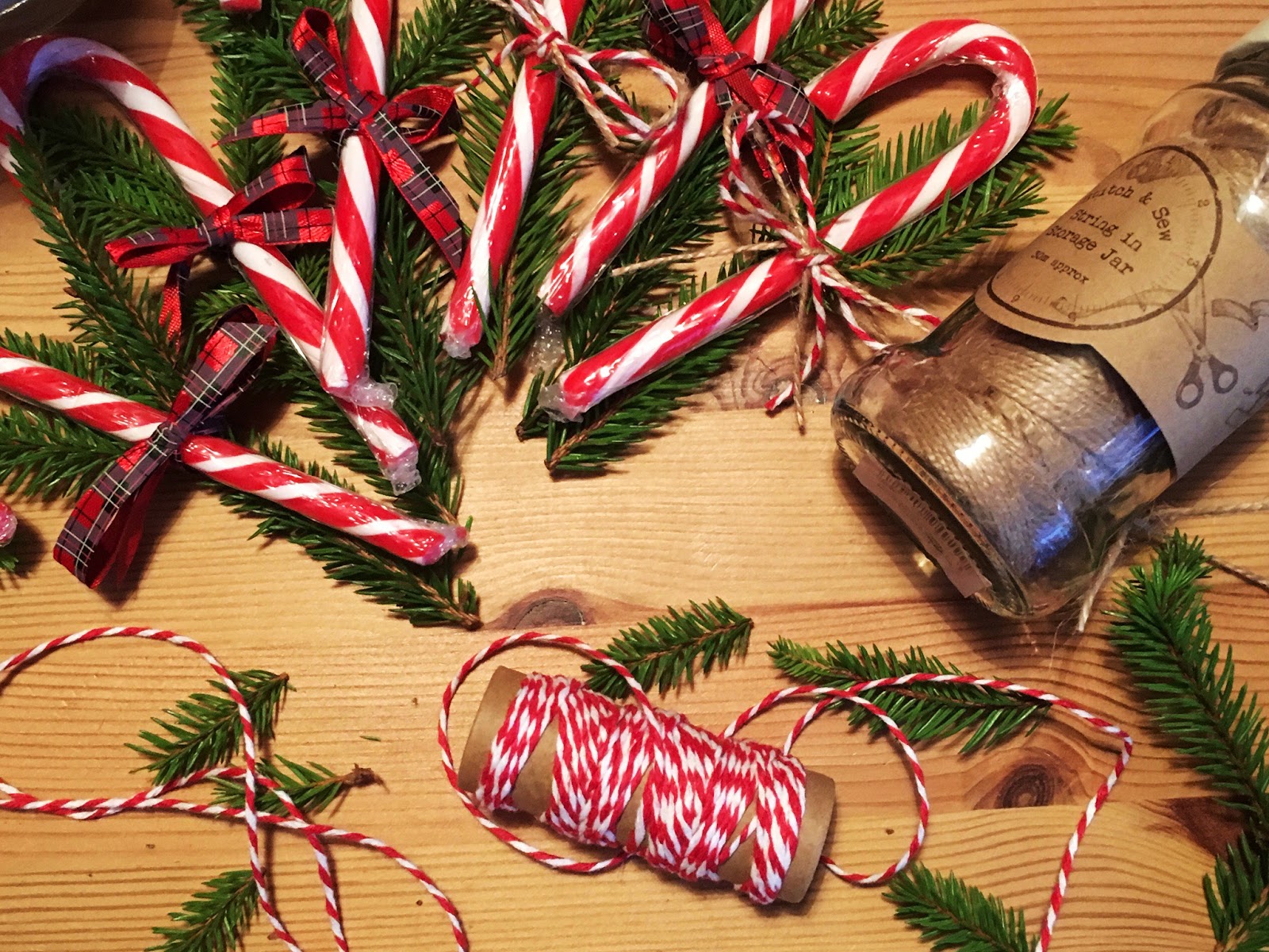 Something to sayfashion Christmas Table Decorations  Candy canes and