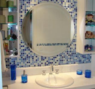 Fotos de Decoração de Banheiro com Pastilhas Decoração de Banheiro com Pastilhas