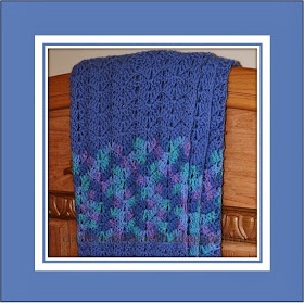 Easy Crochet Pattern for Cozy Blue Blanket