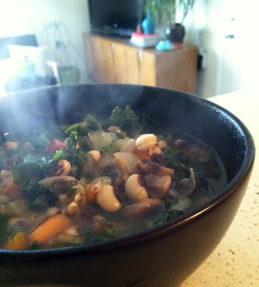 turtle soup Black Eyed Peas & Kale Soup