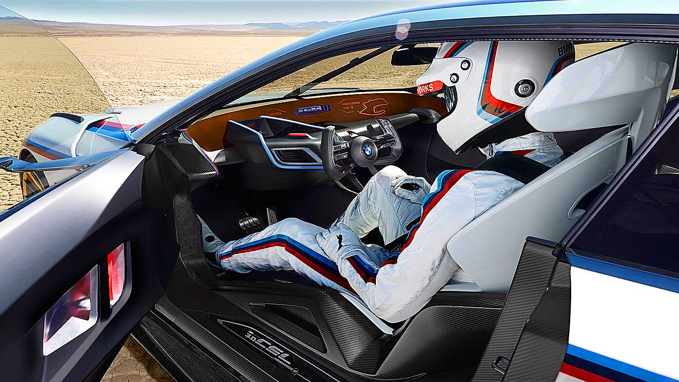 BMW 3 0 CSL hommage Concept чёрная