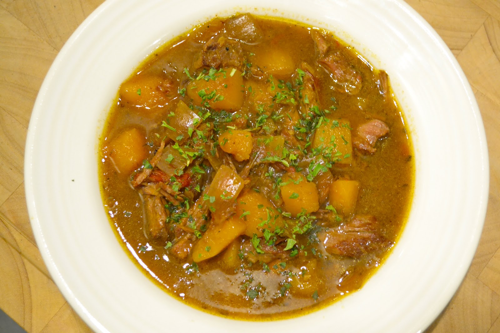 Good Fun Gluten Free Butternut Squash Beef Stew (Slow Cooker)