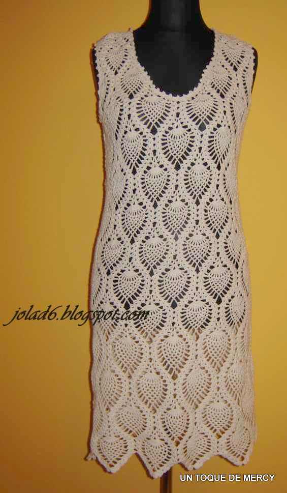 Un toque de mercy: vestidos de crochet con graficos....