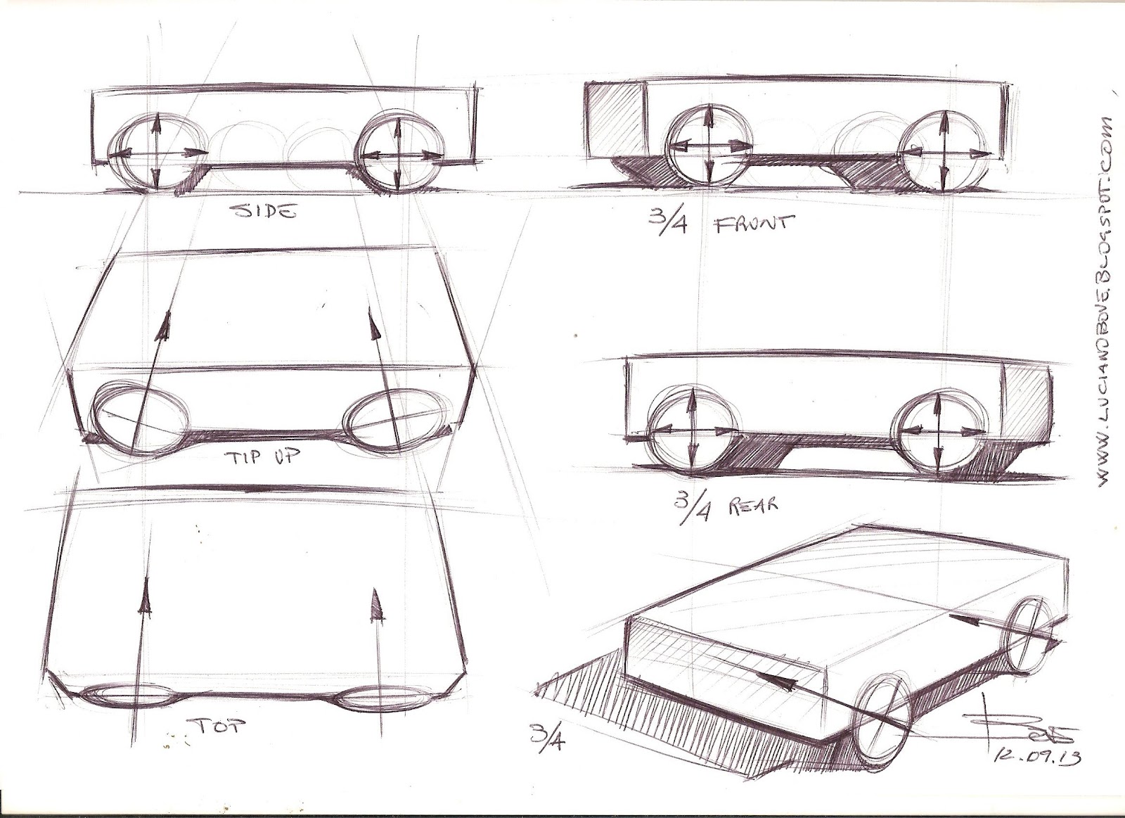 Car drawing tips by Luciano Bove Car Design Education tips