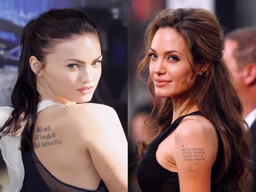 Hollywood Celebrity Tattoo Designs Pictures 2012