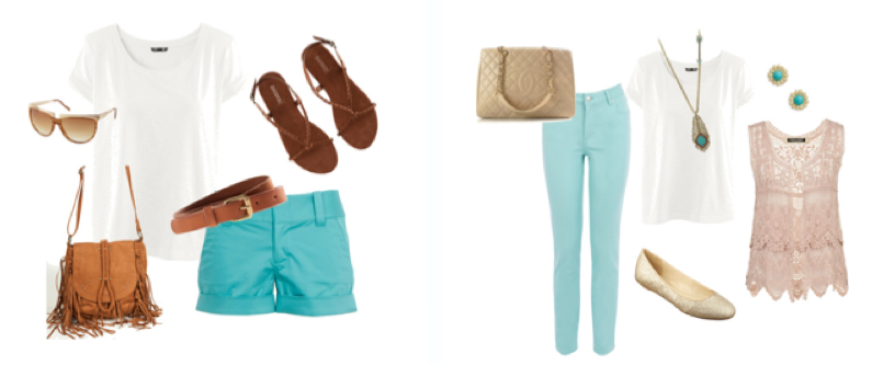 1 White T Shirt, 4 Different Outfits - Primp & Wear