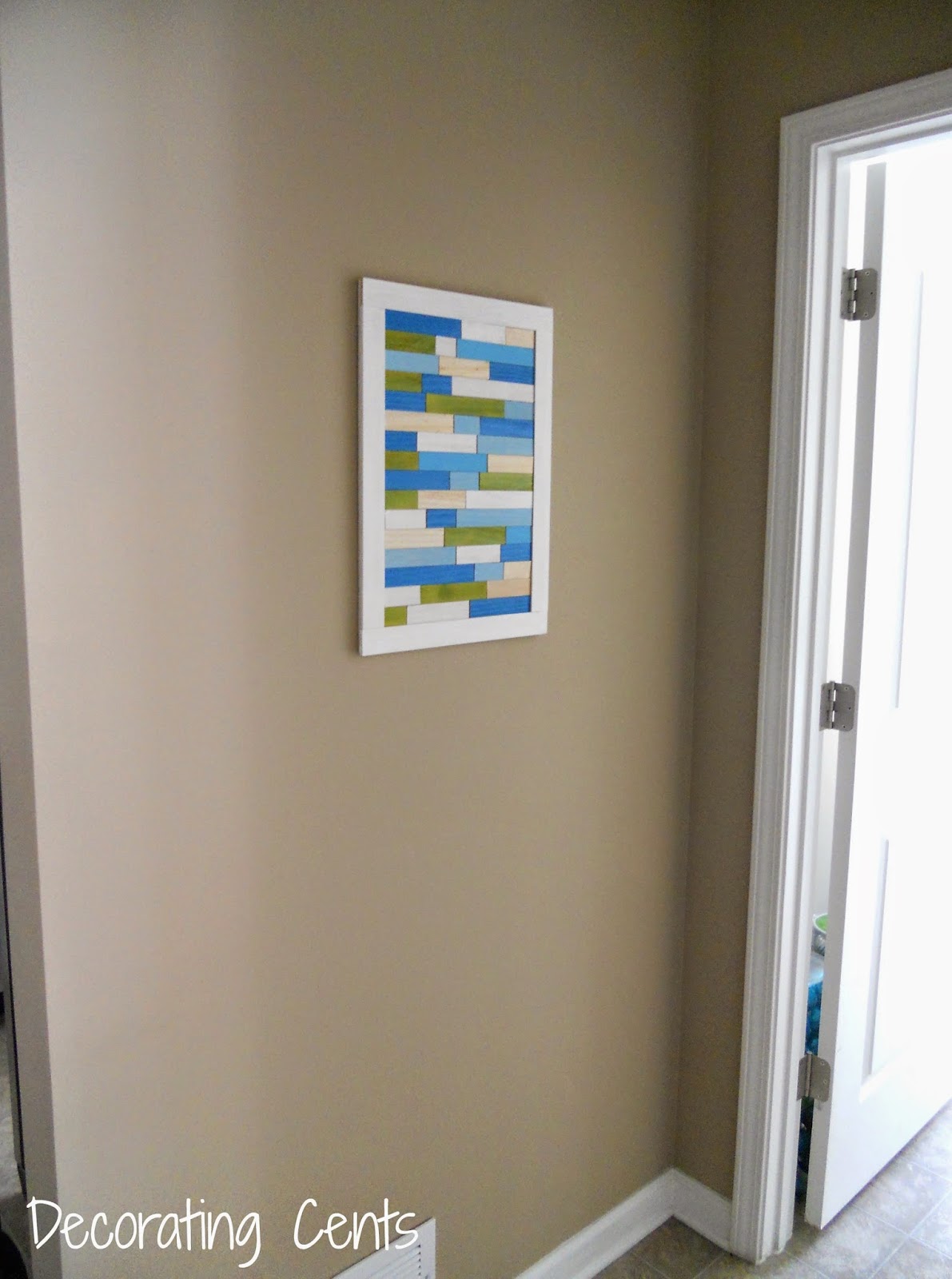 Decorating Cents DIY Paint Stick Wall Art