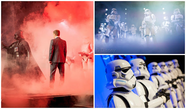 Disney Consumer Products Executive Vice President Josh Silverman is interrupted by "The Imperial March” led by Darth Vader and 20 Stormtroopers as they take over the stage during a private Disney event at the Licensing Expo, Monday June 17, 2013 at the Mandalay Bay Convention Center in Las Vegas. This surprise grand finale, presented to more than 1,500 licensees, demonstrates a new era of merchandising potential for Disney Consumer Products’ robust franchise portfolio, which now includes the Star Wars franchise. (Photo by Eric Jamison/Invision for DisneyConsumer Products/AP Images)