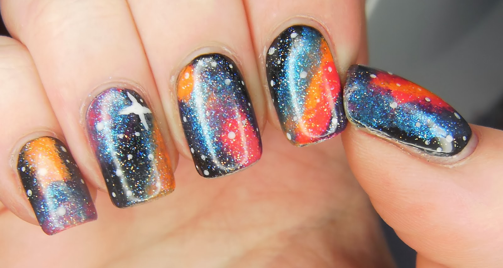 SpecialGirl Nails Galaxy Nails!