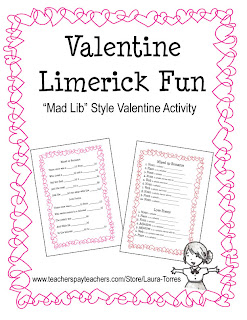 Classroom Freebies Too: Valentine Limerick Fun