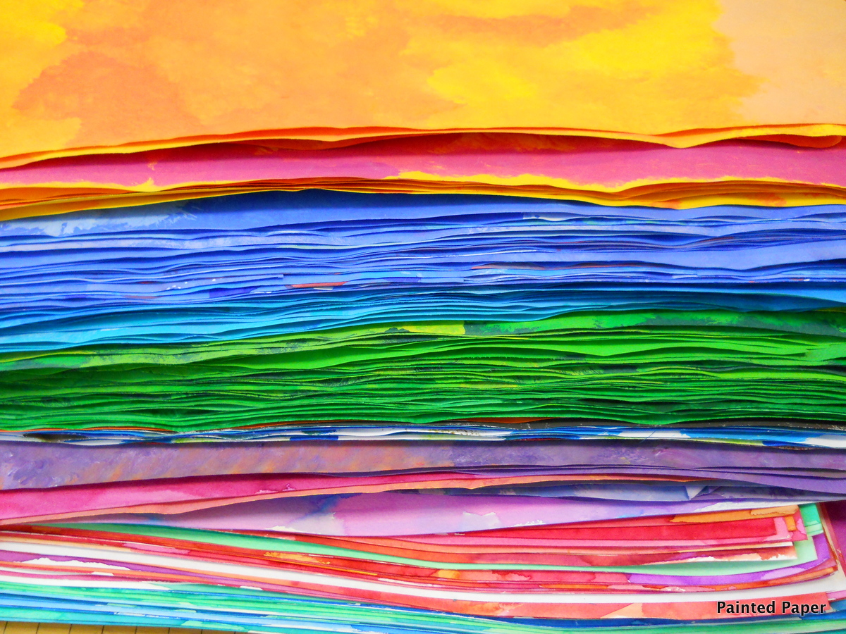 PAINTED PAPER The Process of Painting Paper