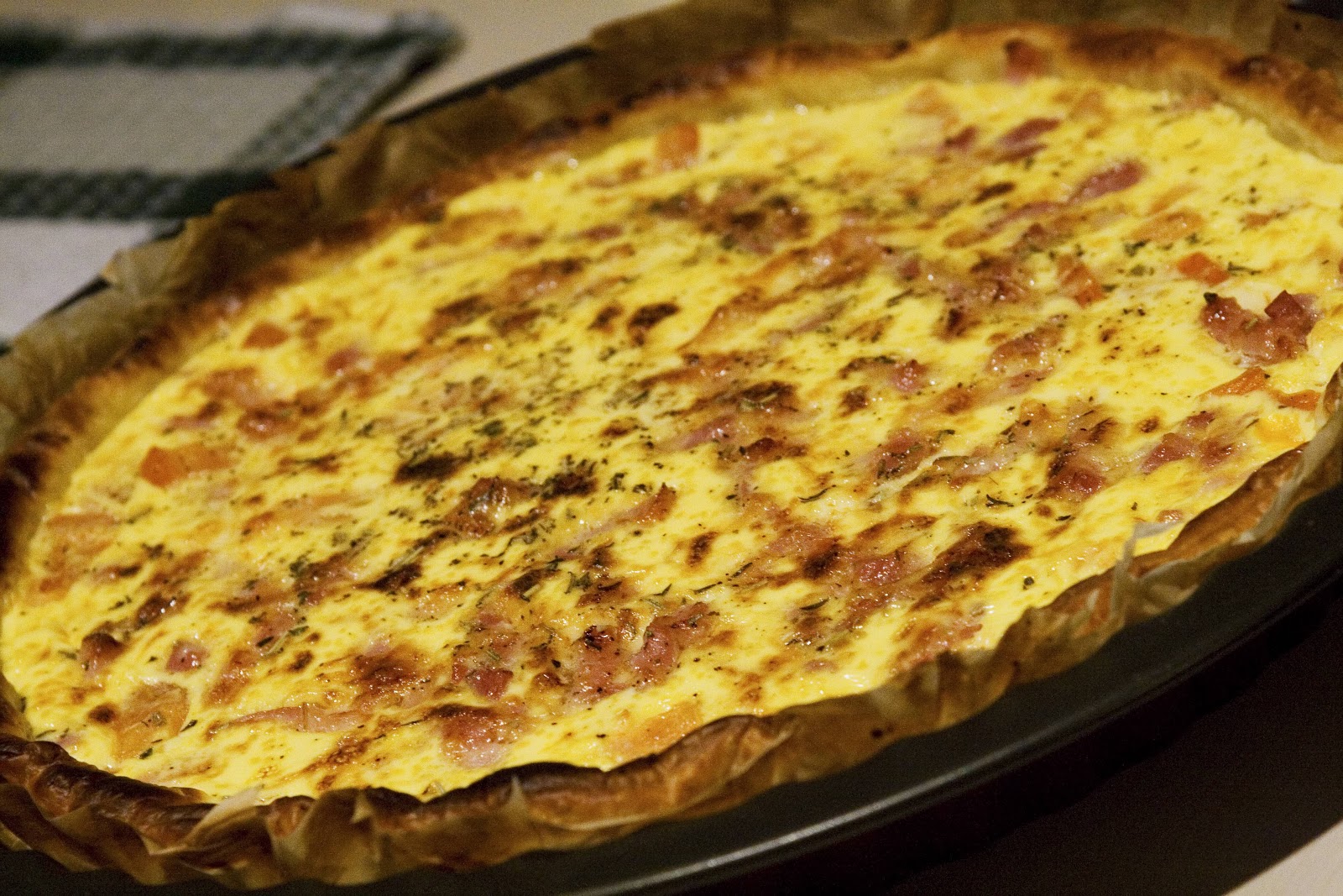 Quiche aux Lardons & Tomates ★ Cuisine 4 Noobs