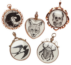 Annina Vogel collaborates with fine artist on locket project